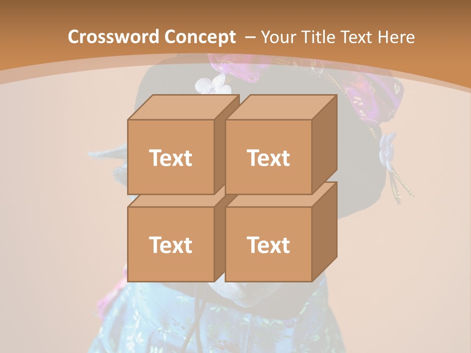 Cute Sitting Fashion PowerPoint Template