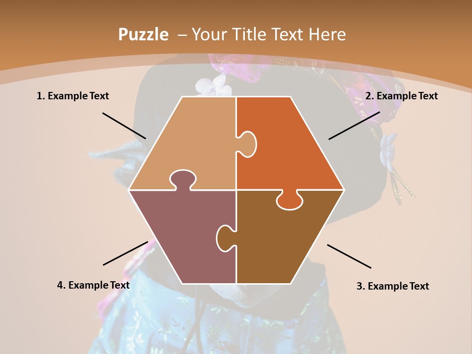 Cute Sitting Fashion PowerPoint Template