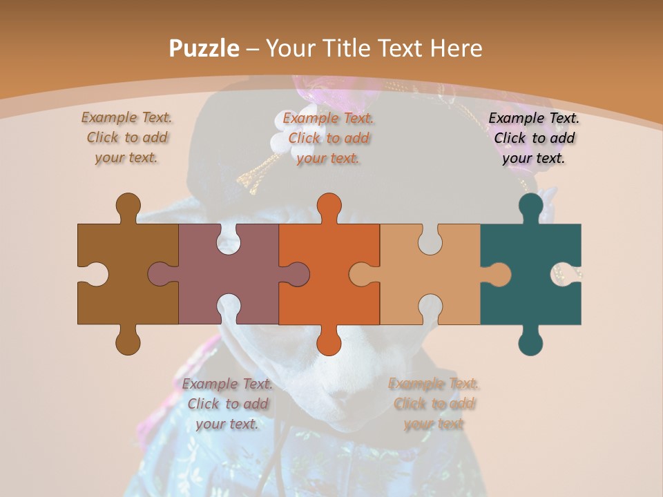 Cute Sitting Fashion PowerPoint Template