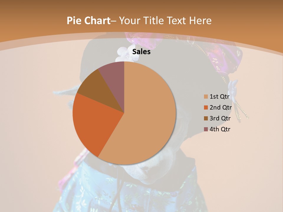 Cute Sitting Fashion PowerPoint Template