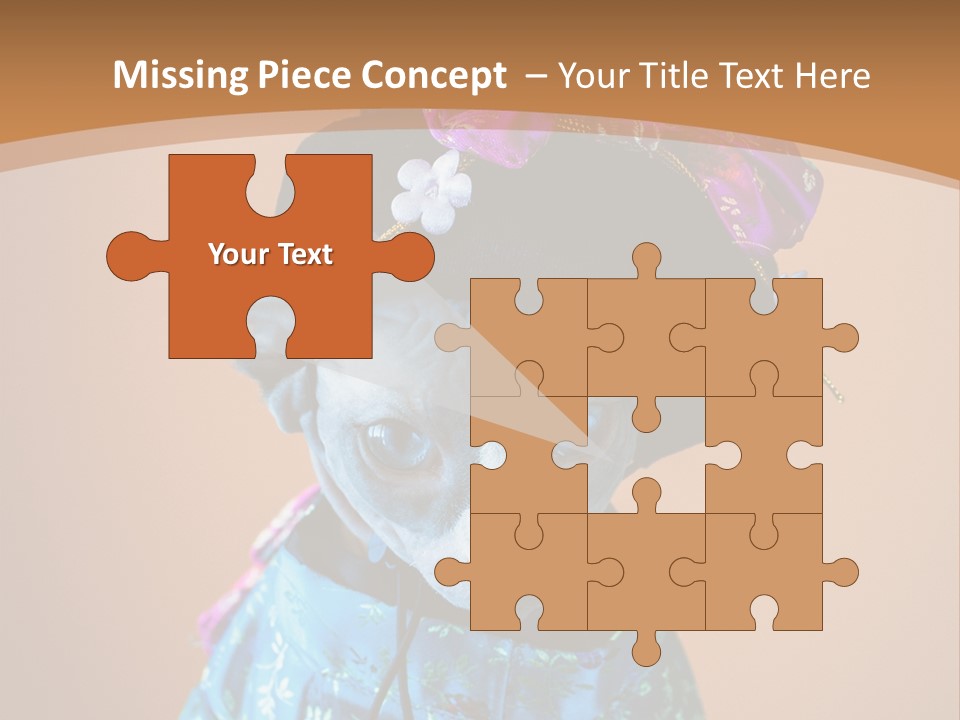 Cute Sitting Fashion PowerPoint Template