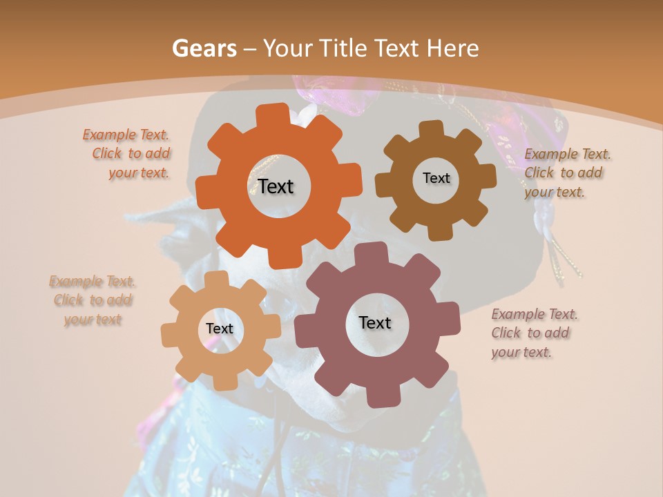 Cute Sitting Fashion PowerPoint Template