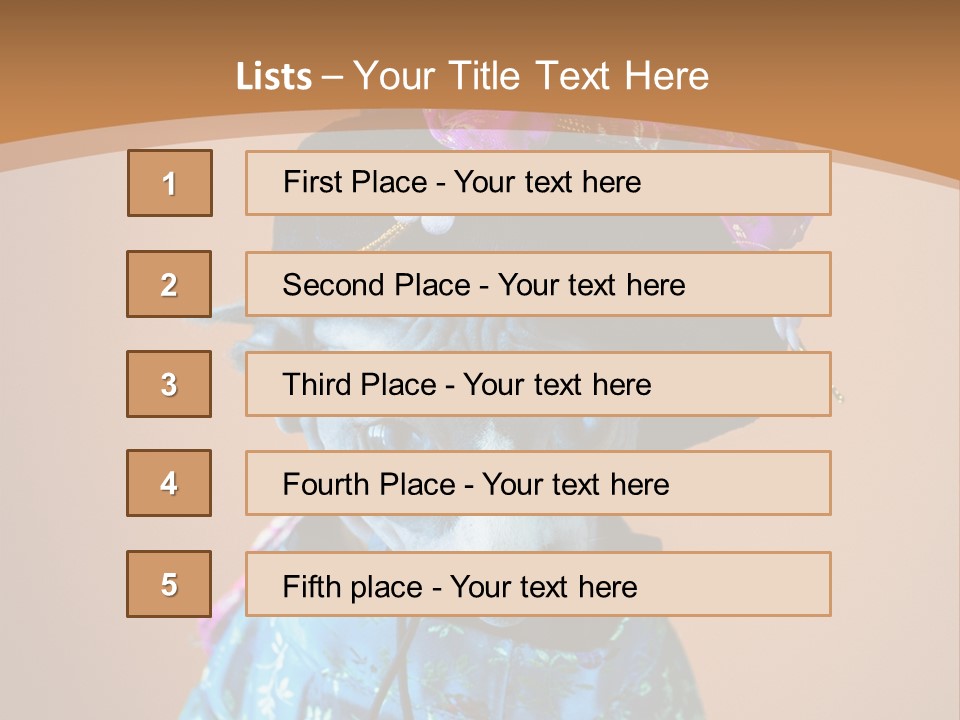 Cute Sitting Fashion PowerPoint Template