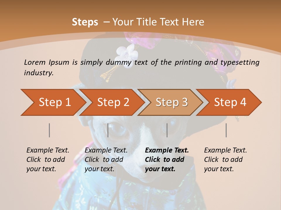 Cute Sitting Fashion PowerPoint Template