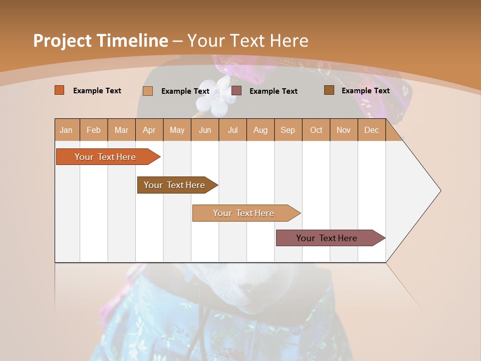 Cute Sitting Fashion PowerPoint Template