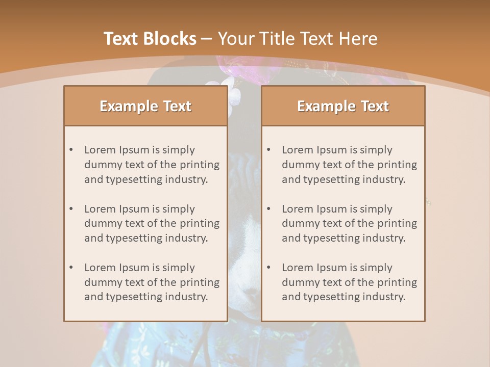 Cute Sitting Fashion PowerPoint Template