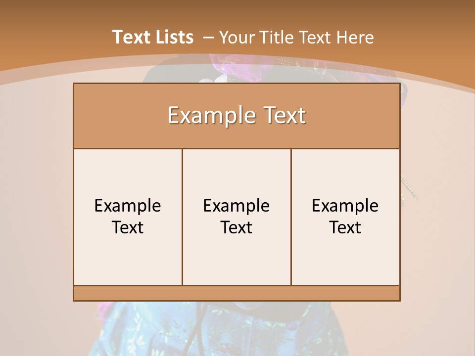 Cute Sitting Fashion PowerPoint Template