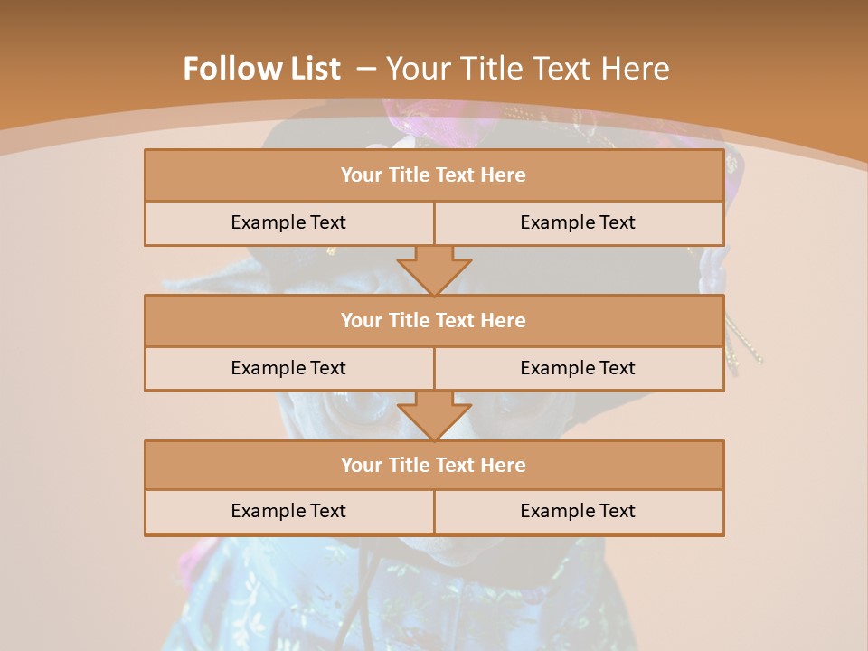 Cute Sitting Fashion PowerPoint Template