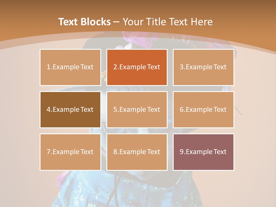 Cute Sitting Fashion PowerPoint Template