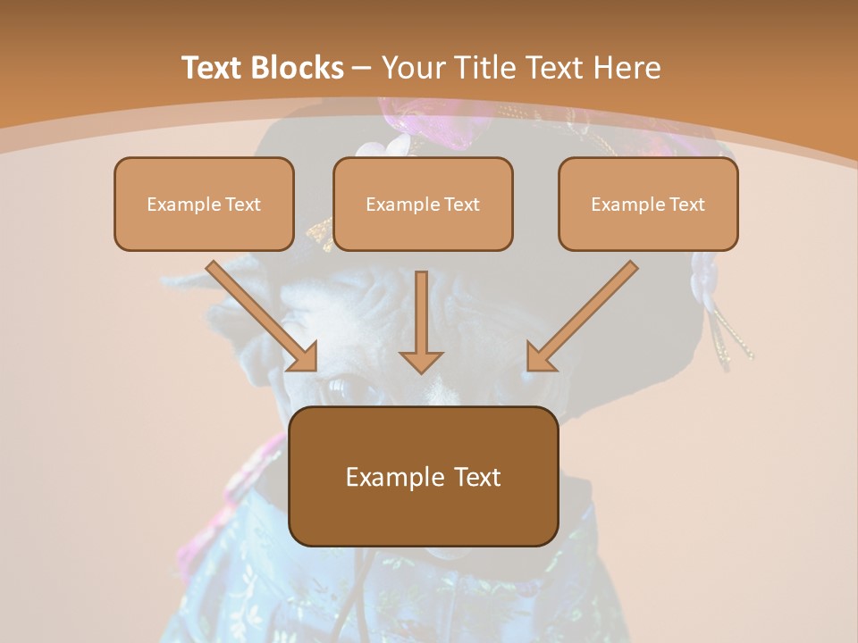 Cute Sitting Fashion PowerPoint Template