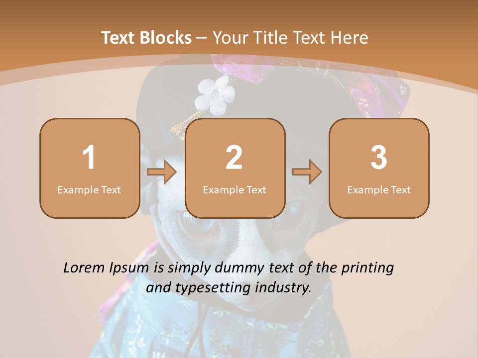 Cute Sitting Fashion PowerPoint Template