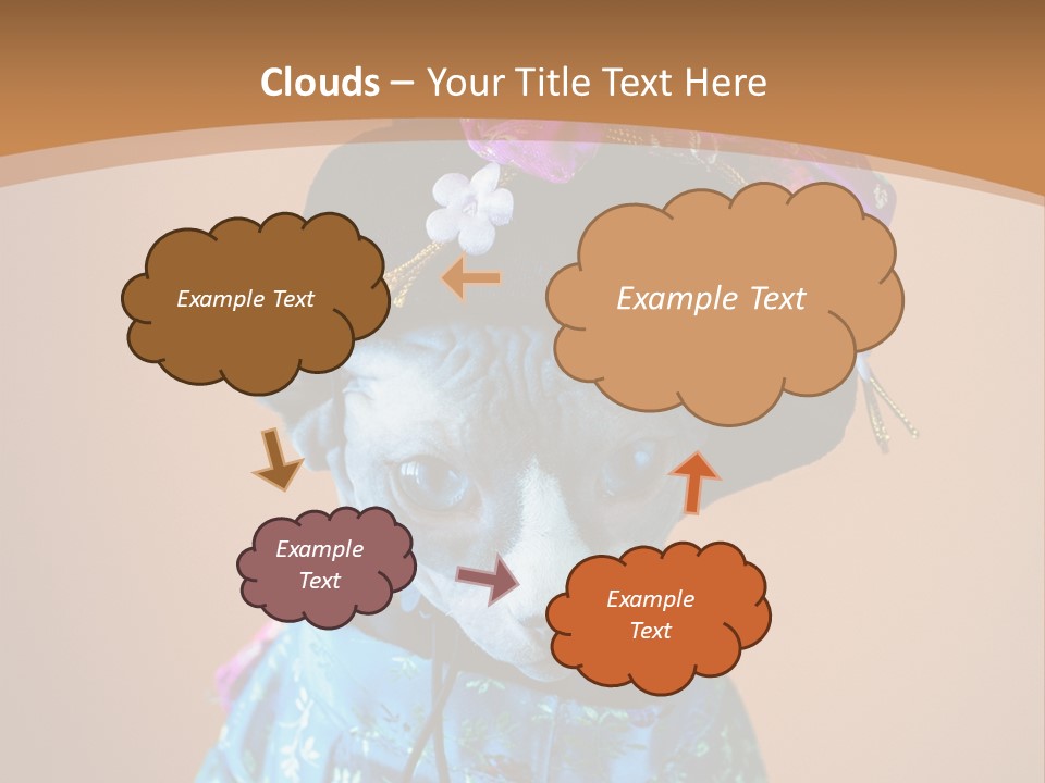 Cute Sitting Fashion PowerPoint Template