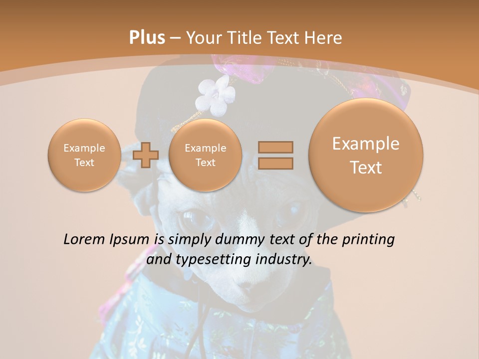 Cute Sitting Fashion PowerPoint Template