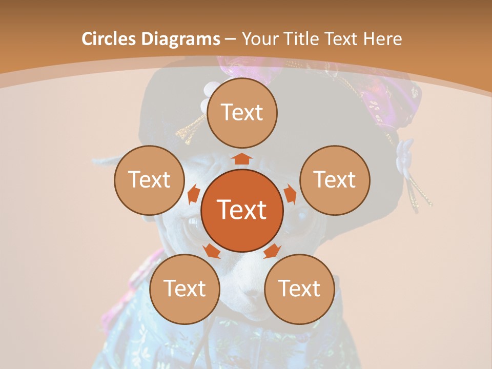 Cute Sitting Fashion PowerPoint Template