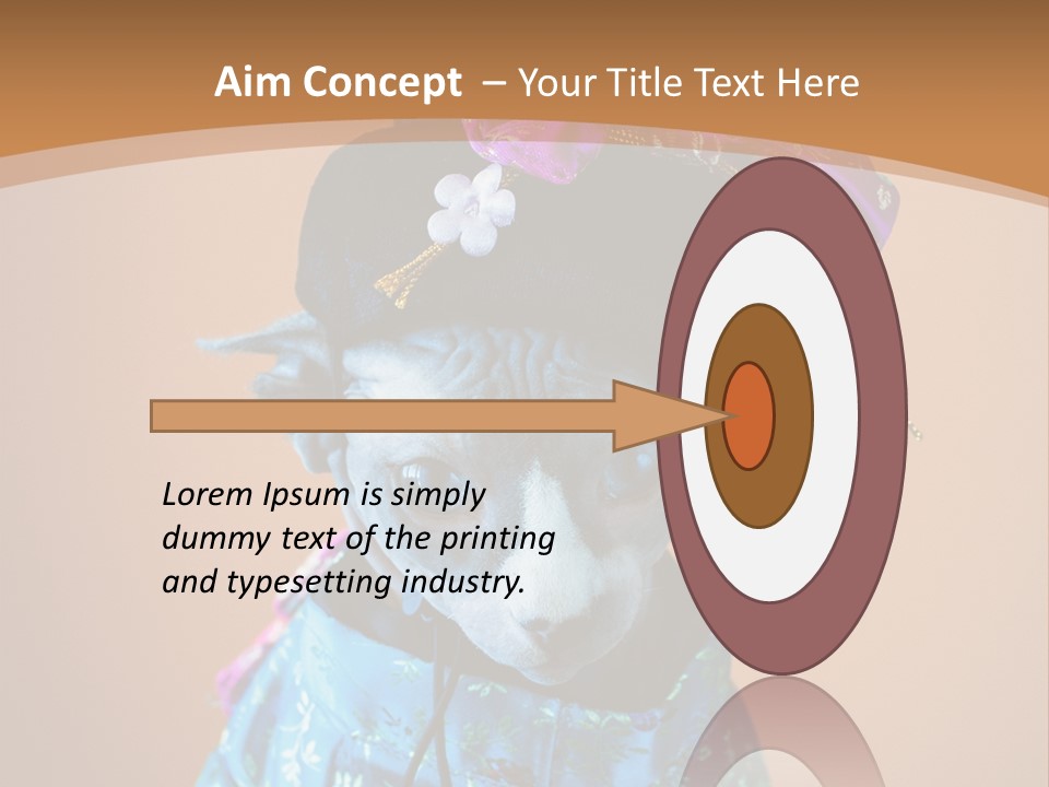 Cute Sitting Fashion PowerPoint Template