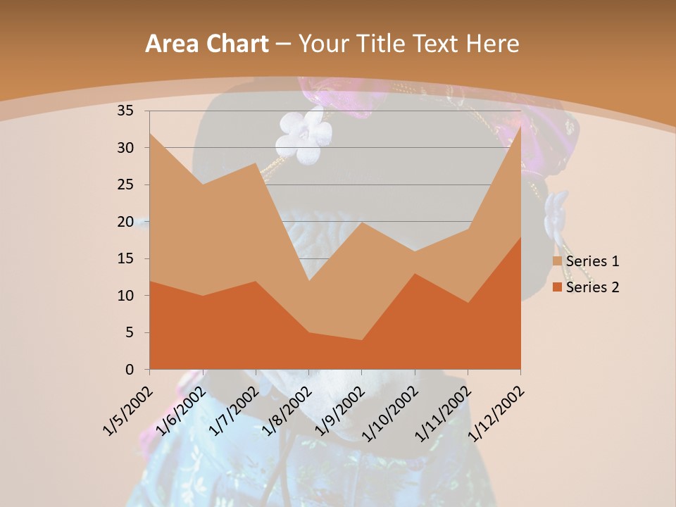 Cute Sitting Fashion PowerPoint Template
