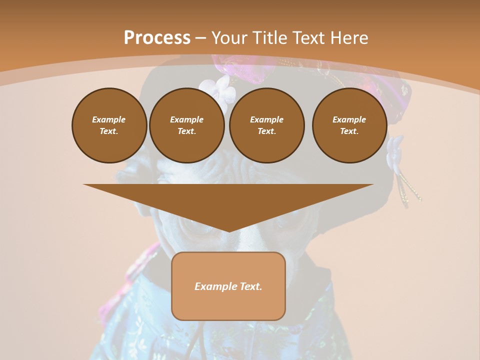 Cute Sitting Fashion PowerPoint Template