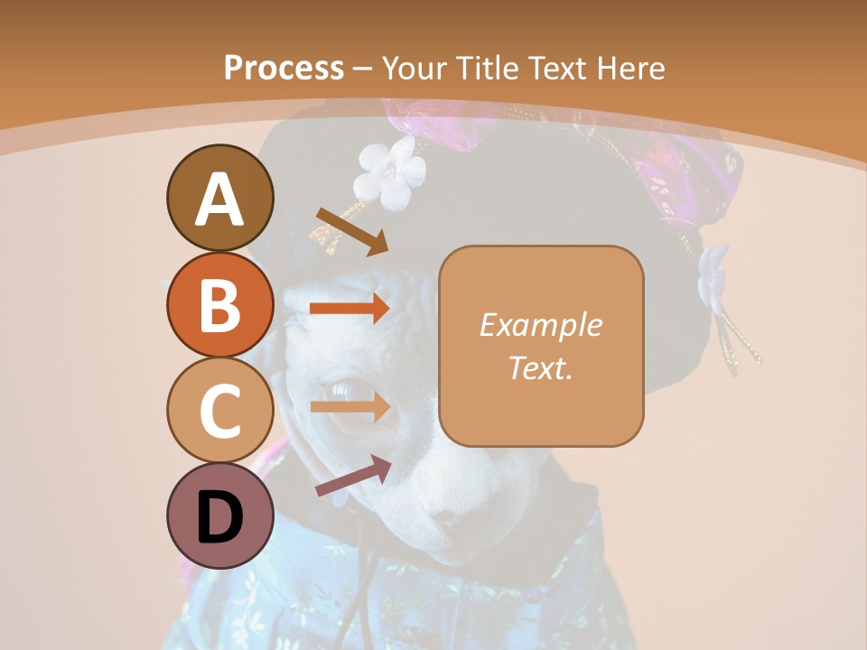 Cute Sitting Fashion PowerPoint Template