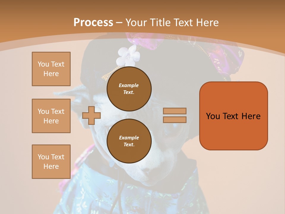 Cute Sitting Fashion PowerPoint Template