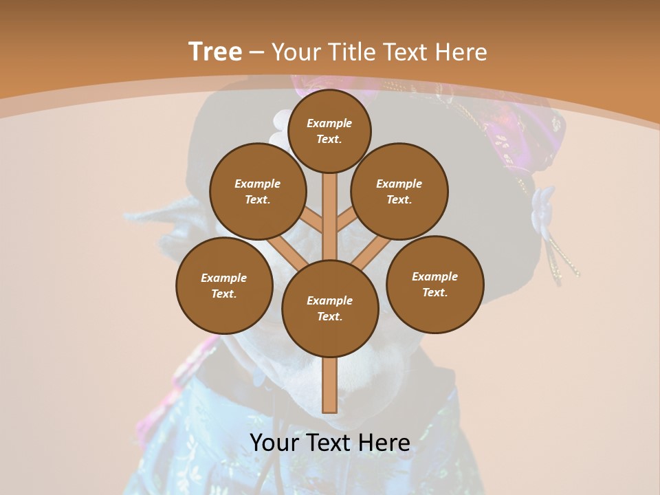 Cute Sitting Fashion PowerPoint Template