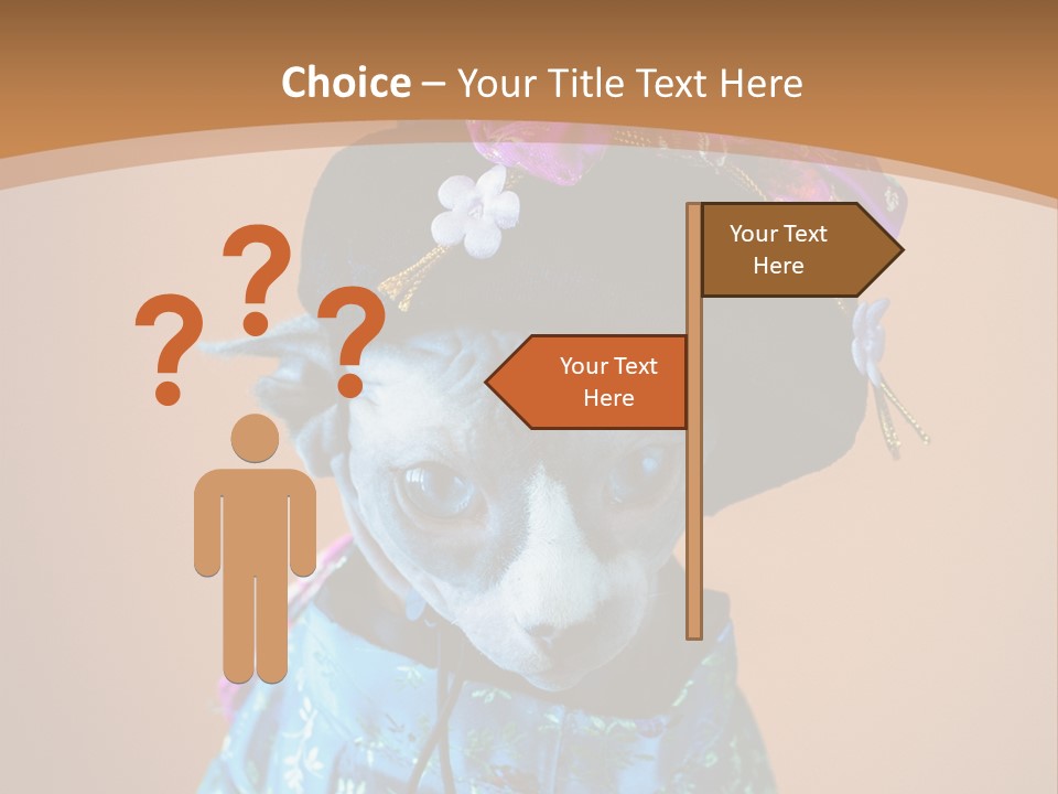 Cute Sitting Fashion PowerPoint Template