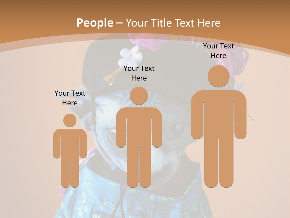 Cute Sitting Fashion PowerPoint Template