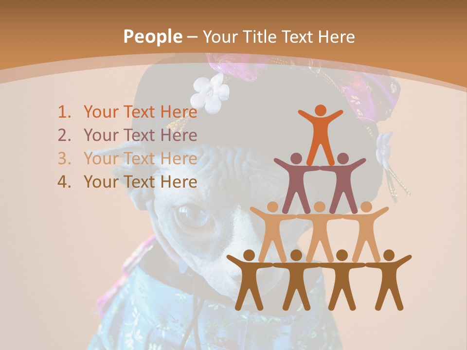 Cute Sitting Fashion PowerPoint Template