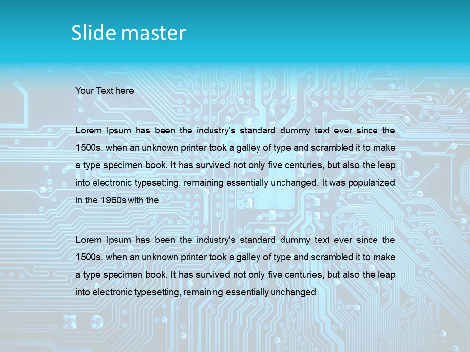 Science Information Geometric PowerPoint Template