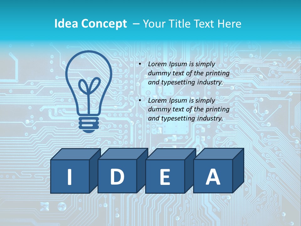 Science Information Geometric PowerPoint Template