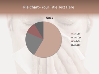 Isolated Unwell Nose PowerPoint Template