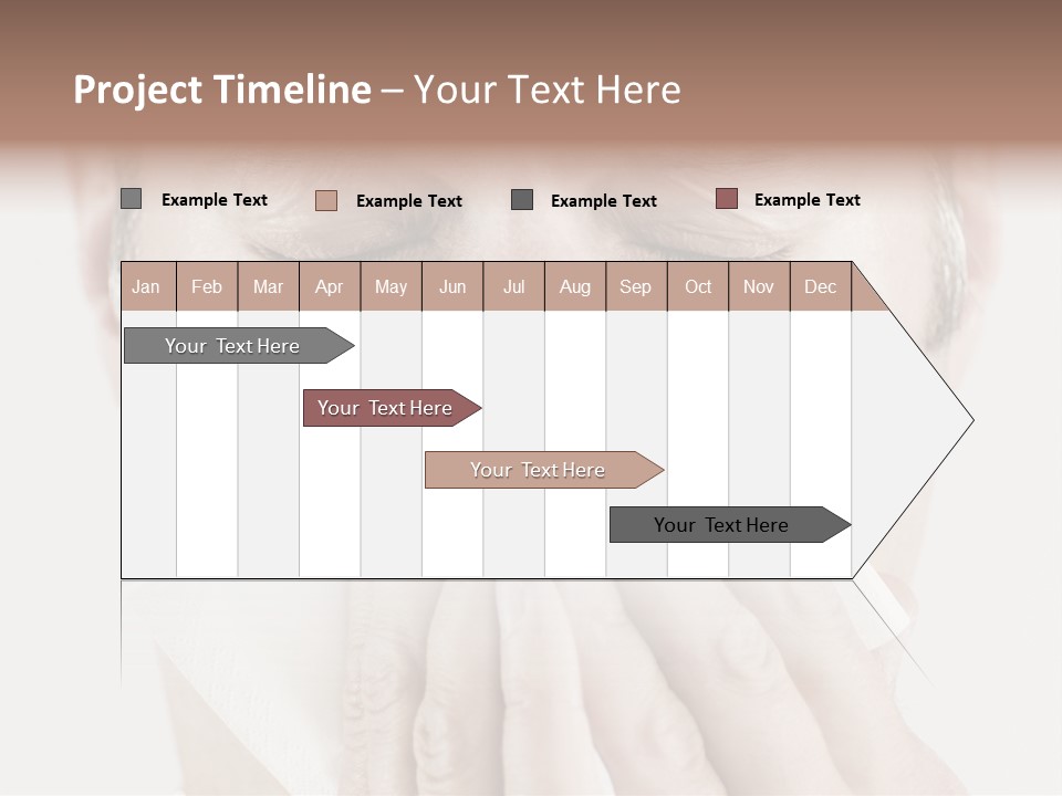 Isolated Unwell Nose PowerPoint Template