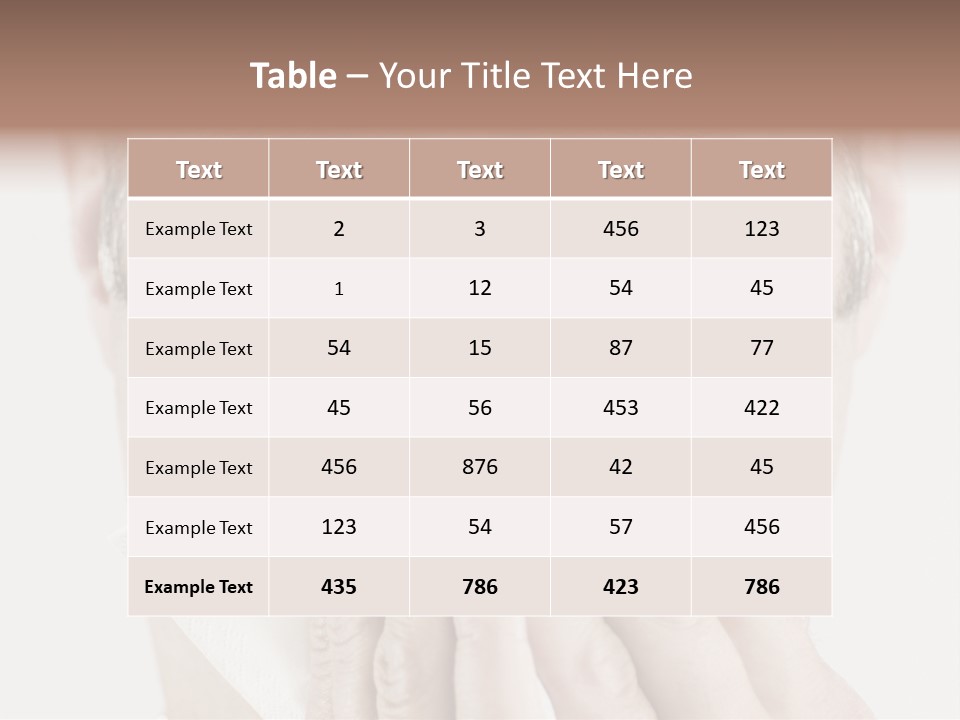 Isolated Unwell Nose PowerPoint Template