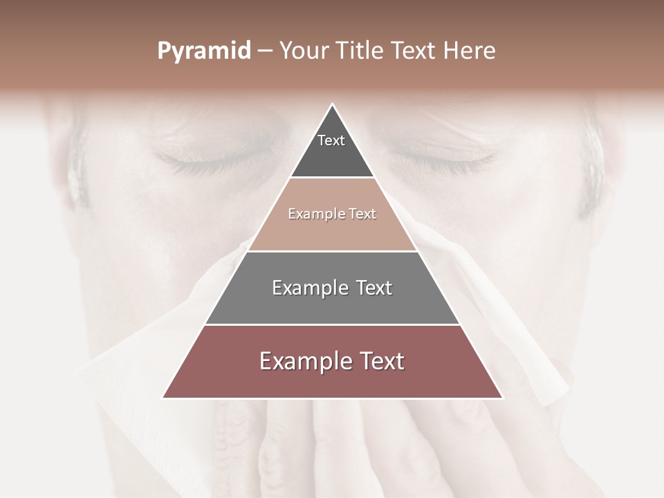 Isolated Unwell Nose PowerPoint Template