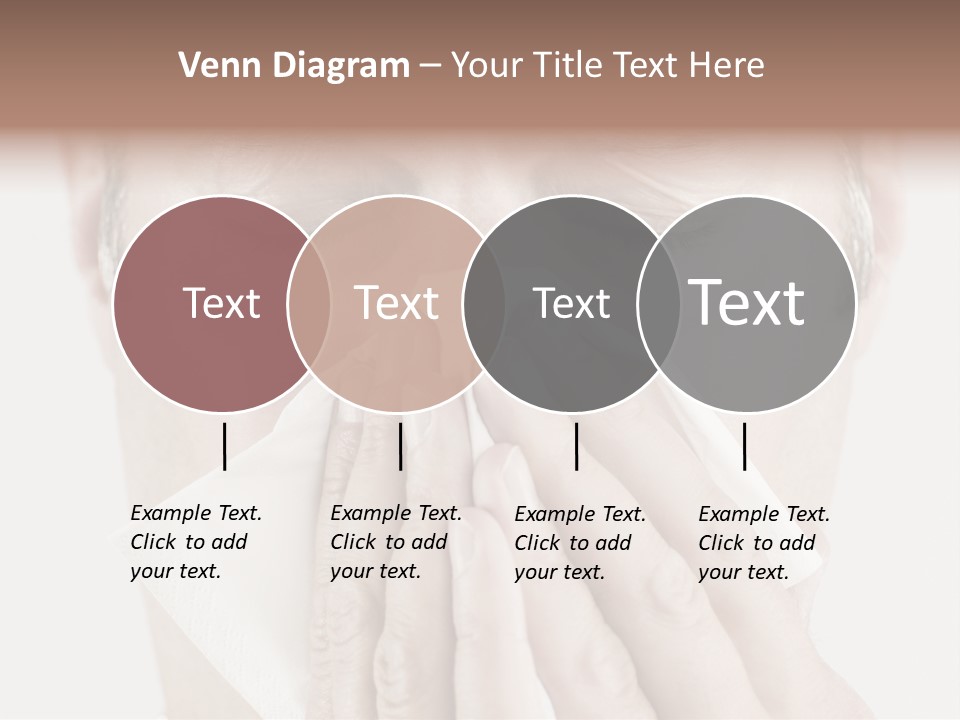 Isolated Unwell Nose PowerPoint Template