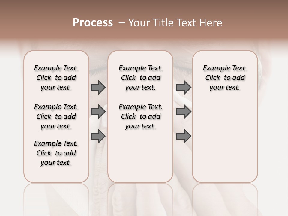 Isolated Unwell Nose PowerPoint Template