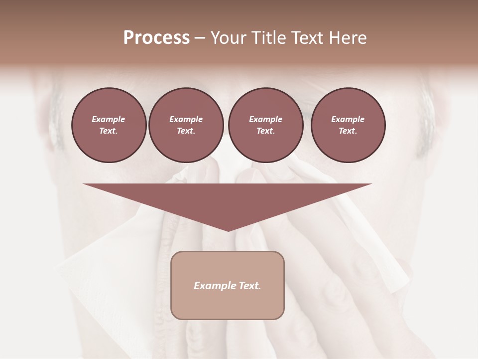 Isolated Unwell Nose PowerPoint Template