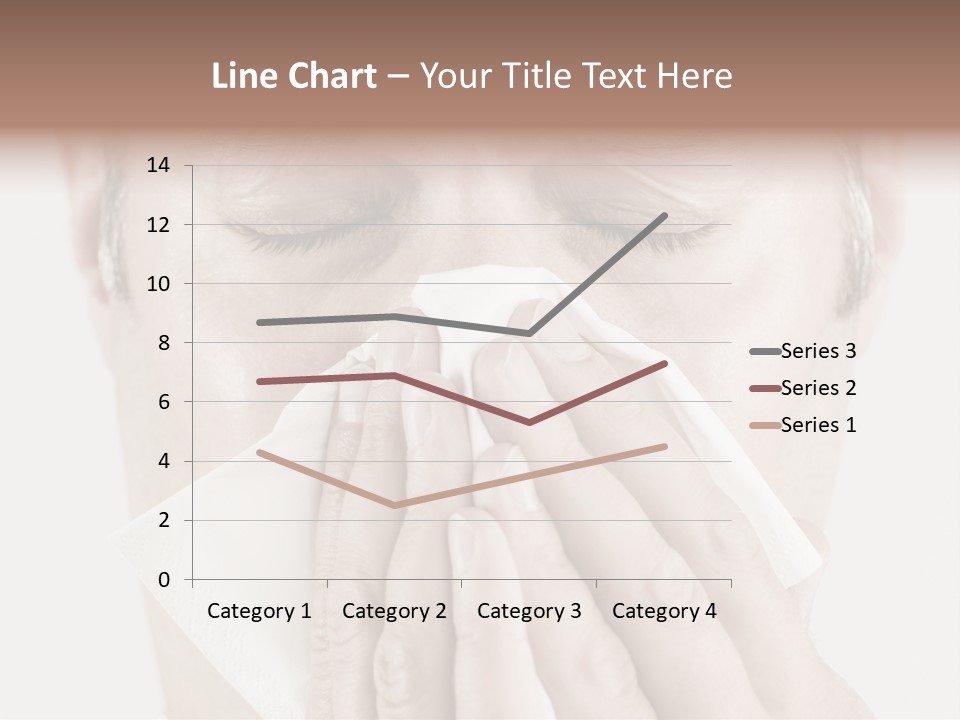 Isolated Unwell Nose PowerPoint Template