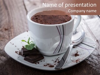 Espresso Vanilla Cappuccino PowerPoint Template