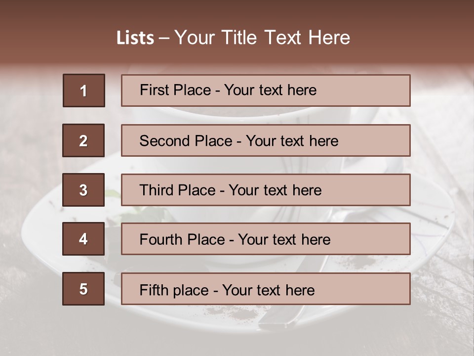 Espresso Vanilla Cappuccino PowerPoint Template