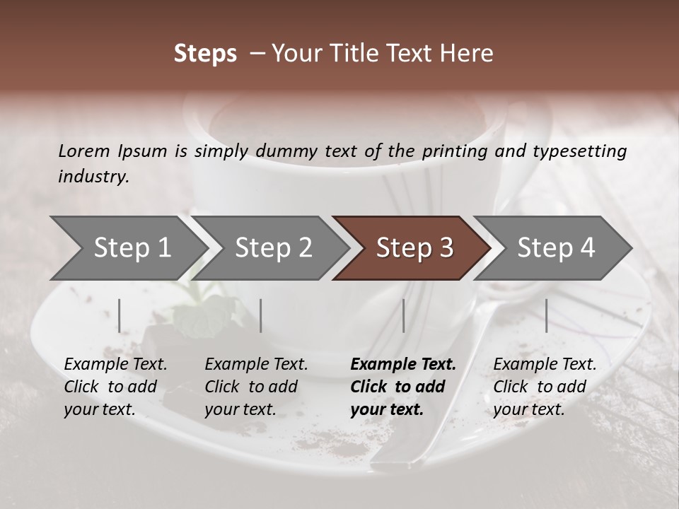 Espresso Vanilla Cappuccino PowerPoint Template