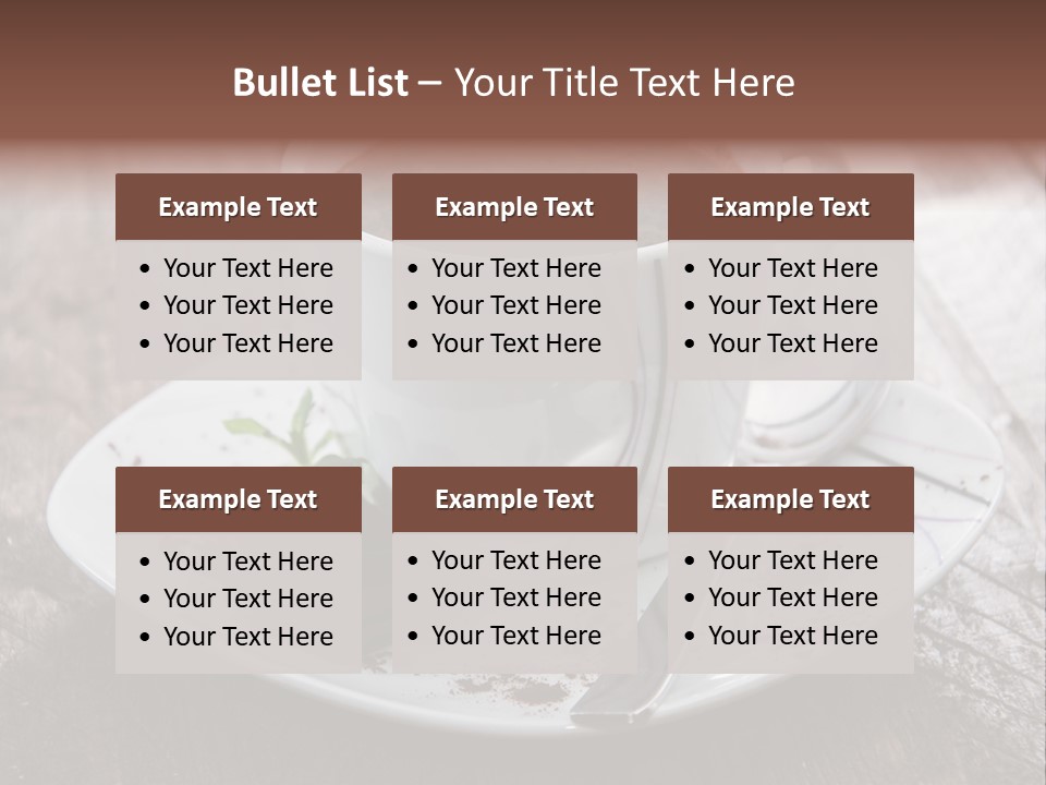 Espresso Vanilla Cappuccino PowerPoint Template