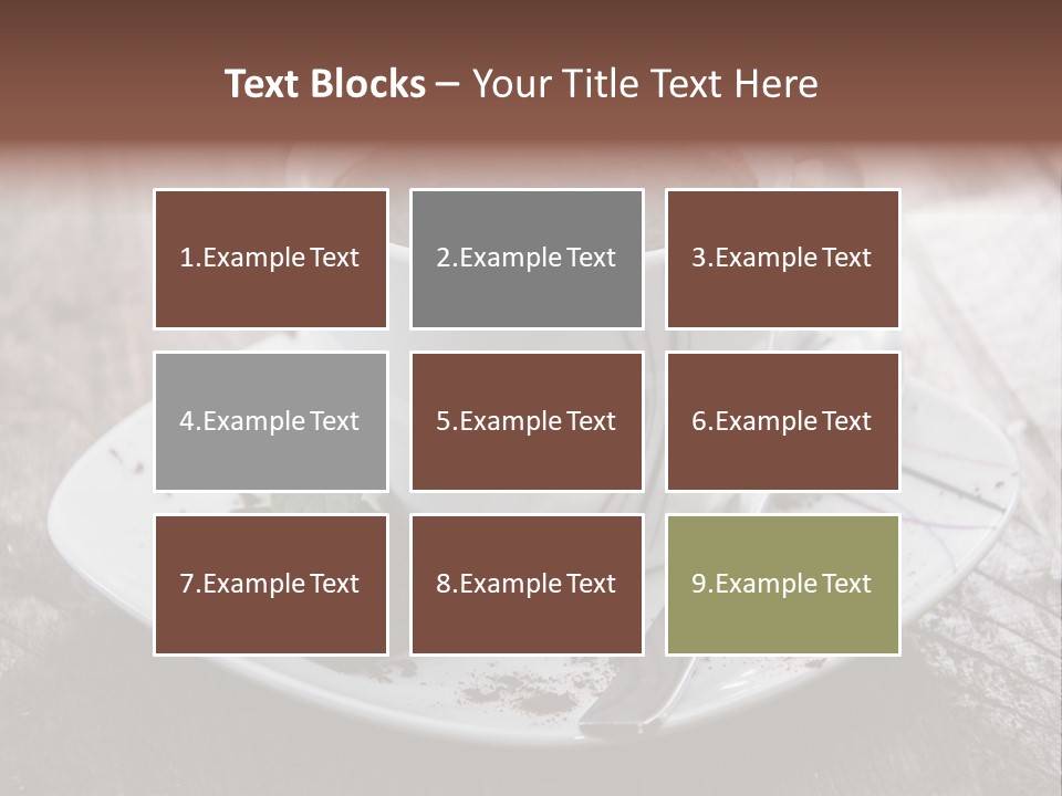 Espresso Vanilla Cappuccino PowerPoint Template