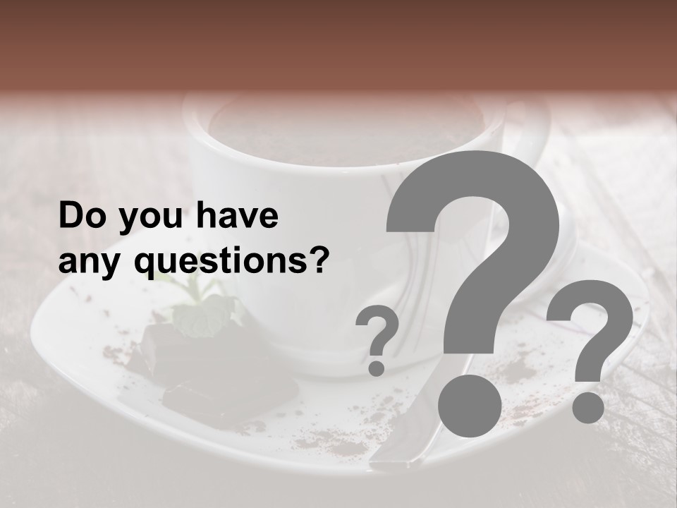 Espresso Vanilla Cappuccino PowerPoint Template