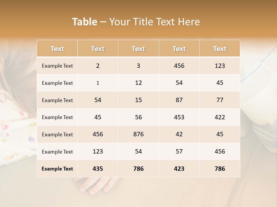 Relaxation Horizontal Newborn PowerPoint Template