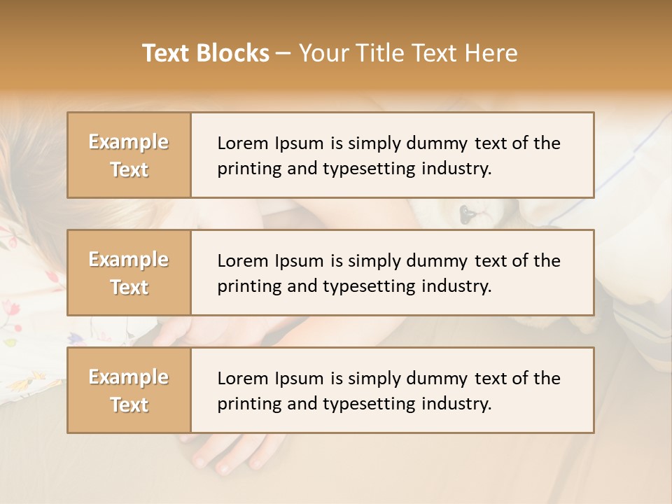 Relaxation Horizontal Newborn PowerPoint Template