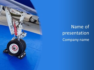 Landinggear Ataturk International Airport Nose Gear PowerPoint Template