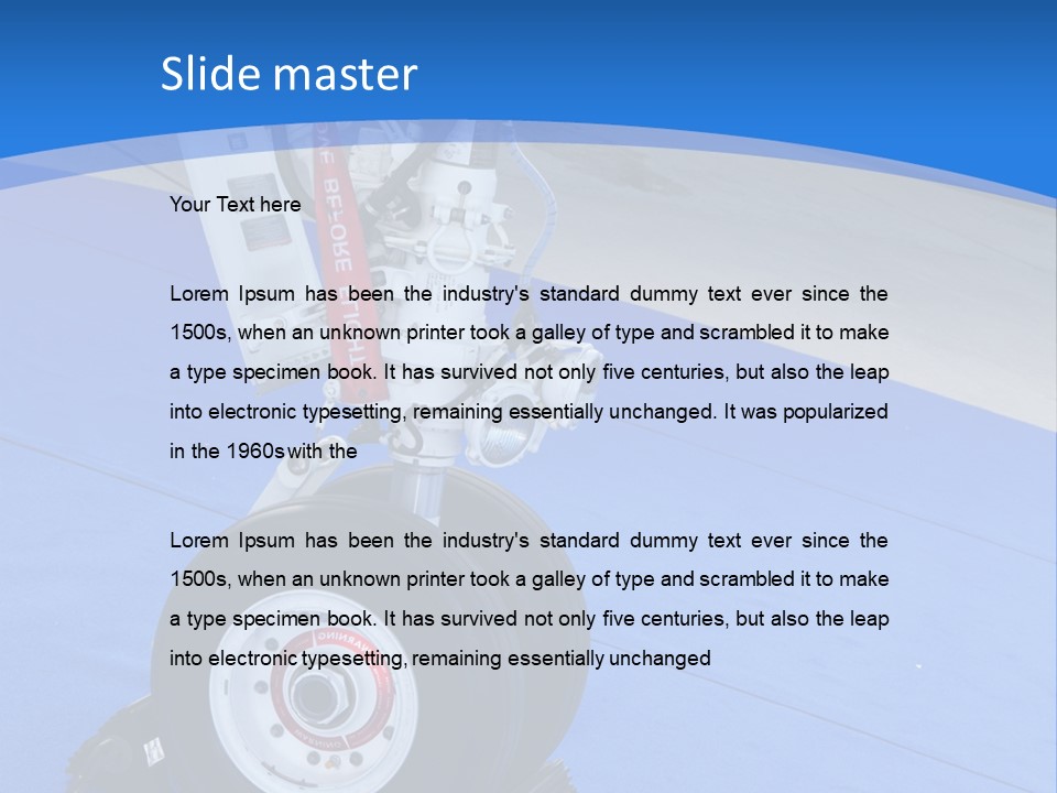 Landinggear Ataturk International Airport Nose Gear PowerPoint Template