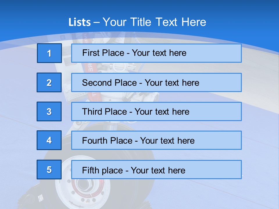 Landinggear Ataturk International Airport Nose Gear PowerPoint Template