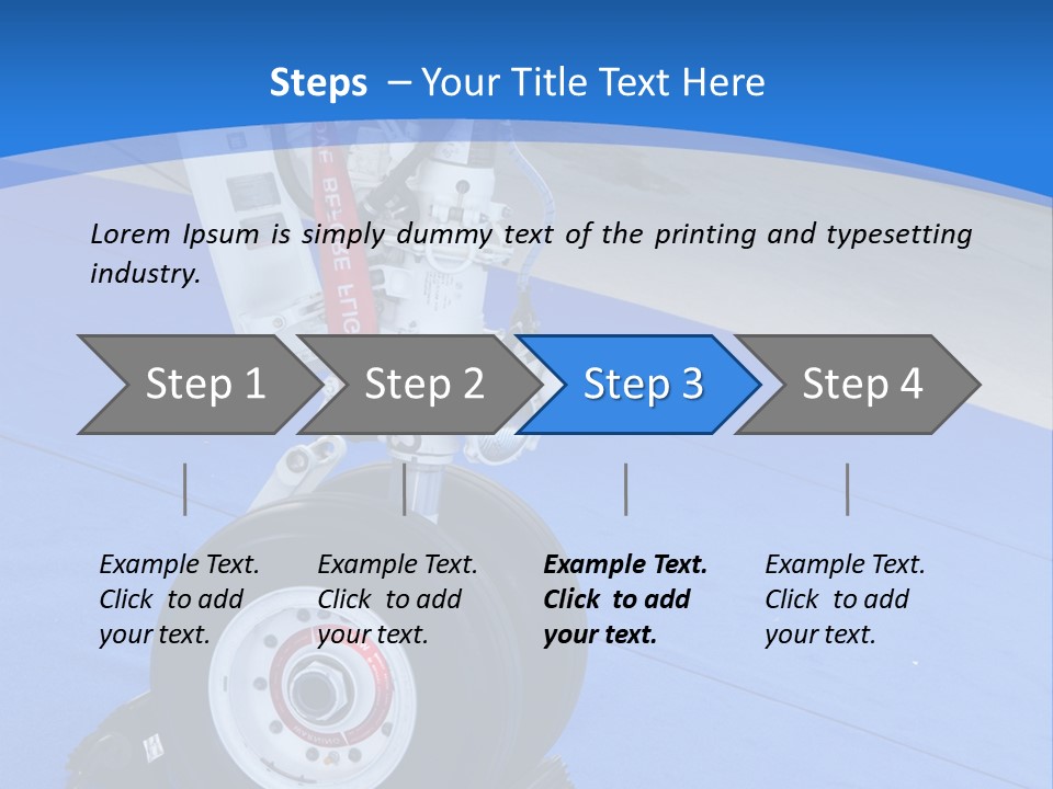 Landinggear Ataturk International Airport Nose Gear PowerPoint Template