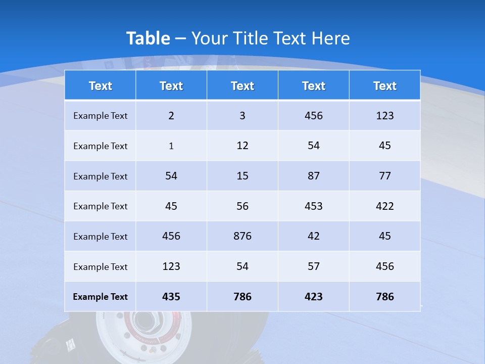 Landinggear Ataturk International Airport Nose Gear PowerPoint Template